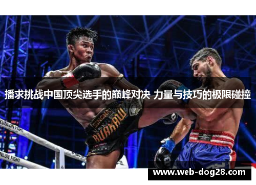 播求挑战中国顶尖选手的巅峰对决 力量与技巧的极限碰撞